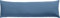 REDBEST Seitenschläferkissenbezug Single- Jersey San Francisco, Rauchblau Größe 40x140 - weiche Qualität, bügelfrei, praktischer Reißverschluss, 100% Baumwolle