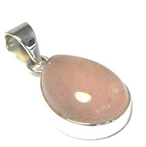 Pendentif quartz rose en argent sterling 925 - RQPT0406171