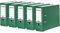 Original Falken 5er Pack PP-Color Kunststoff-Ordner. Made in Germany. 8 cm breit DIN A4 grün Vegan Ringordner Aktenordner Briefordner Büroordner Plastikordner Schlitzordner