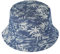 ZLYC Männer Frauen Sommer Fischerhüte Obst Hut, Blaue Palme., One Size