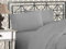 Elegant Comfort TM Luxuriöses Bettwäsche-Set aus ägyptischen DREI Linien, Bestickt, weich, Premium-Hotelqualität Modern Split King Silber-hellgrau