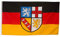 SCAMODA Bundes- und Länderflagge aus wetterfestem Material mit Metallösen, Outdoor Fahne & Flagge (Saarland) 150x90cm