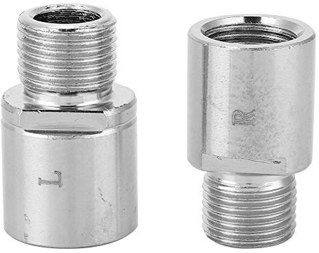 Silber Fahrrad Pedal Extender, Fahrrad Pedal Distanz-Verlängerung, 9/16 Zoll verlängertes Fußpedal, Pedal Fahrrad BMX Mountainbike Pedal Verlängerung Schraube Fahrrad Teil Lager Zubehör