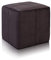 Ecopuf Cube - Sitzhocker Hocker Kunstleder Mikrofaser Sitzbox Quader Würfel Pouf Ottomane Fußbank für's Wohnzimmer Wohneinrichtung 40x40x40 cm Faber Schwarz A22