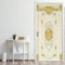 3D Türaufkleber Barock retro 3D tür aufkleber PVC selbstklebende tapete DIY tür dekoration simulation poster 77 * 200 cm