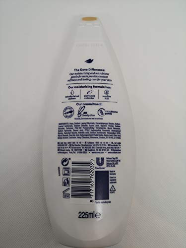 Dove Shea Butter & Vanilla Body Wash 225ml (Pack of 3)