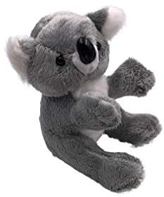 Onwomania Plüschtier Kuscheltier Stoff Tier Koala grau Beutelsäuger 14 cm