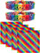 Aflyu Halstücher, Regenbogenfarben, 6 Stück - - 55 cm
