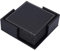 6 pièces sous-verres pour boissons, tapis de tasse en cuir carrés/ronds avec support, décor pour table basse de bureau(Coaster carré noir)