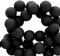 Sadingo Acrylperlen Matt Schwarz | 6 mm - 600 Stück, Matte Kunststoffperlen, Acryl-Perlen für DIY-Schmuck, Bastelperlen aus Kunststoff zum Kleben, DIY Armband, Perlen zum Auffädeln