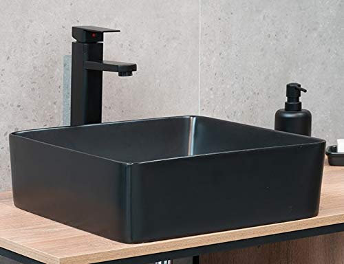 Aufsatzwaschtisch AW442387 (schwarz-matt)