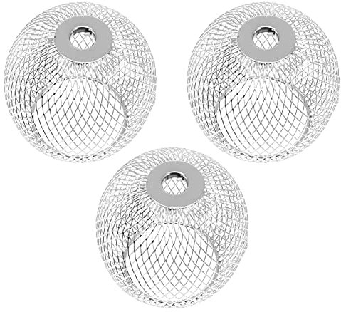 Uonlytech Kerzenständer 3Pcs Vintage Metall Birne Schutz K?fig Kugelf?rmige Lampe Schatten Birne Schutz Halter Decke Wand Anh?nger Dekorative Lampenschirme Pendelleuchte