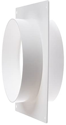 Flangia da parete 125 mm, connettore di polivinilcloruro (PVC), tubo di ventilazione