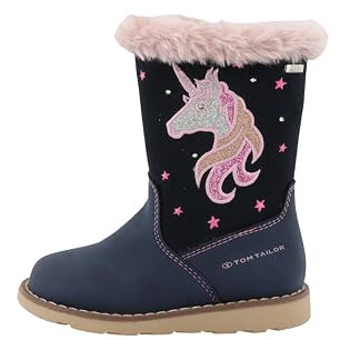 Tom Tailor 4272301 Halblange Stiefel, Denim, 38 EU