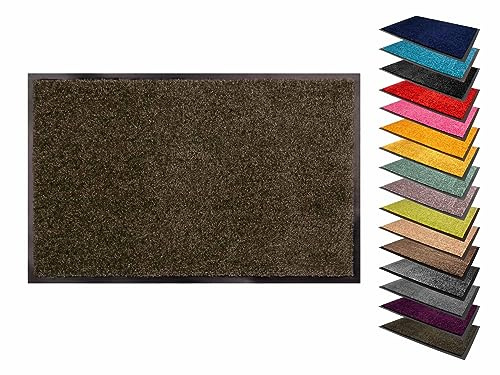 Primaflor Fußmatte - Sydney, Khaki, 80x120cm, Verschiedene Größen und Farben, rutschfeste Schmutzfang-Matte, Robuster Tür-Vorlger und Sauberlauf für den Eingang und Flur