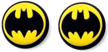 PARTS4U® Batman-Daumengriff-Tastenkappen für PS5/PS4/Xbox One X/S, Joystick-Controller, 2 Stück Silikon, Gelb