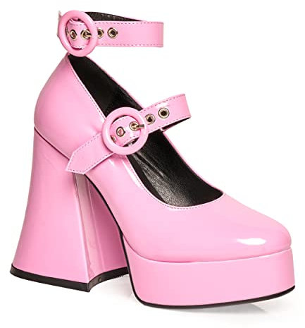 LAMODA Damen Spoil Me Court Shoe, Pink Patent, 38 EU