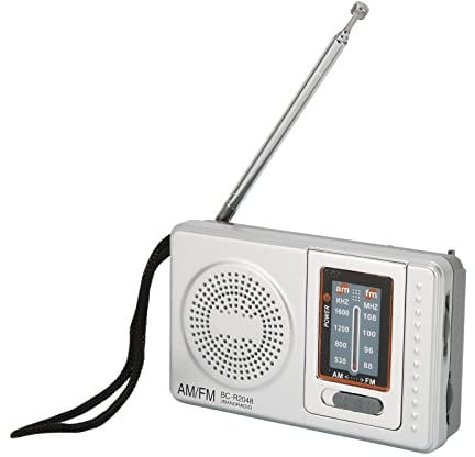 BC-R2048 Portable Radio Battery Operated, AM FM Radios, Pocket Transistor Radio Built in Speaker, Excellent Reception for Outdoor & Indoor & Emergencies