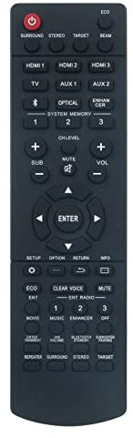 VINABTY FSR141 ZK60890 Replacement Remote Control Compatible with Yamaha Soundbar YSP-2500 YSP-CU2500 NS-WSW120