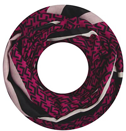 Majea Damen Loop Schal Schlauchschal Halstuch (880022) (pink 12)