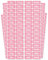 melu kids® Namensschilder für Kleidung & Gegenstände (60 Stück, einfarbig) Kindergarten/Schule - Namensaufkleber Kinder Wasserfest und Personalisiert - rosa