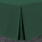 Bronwen Mathew Box Pleated Base Valance Sheet King Size Bed Fitted Valance Sheets Bottle Green, Microfiber Soft Brushed Easy Care Non Iron (King, Bottle Green)