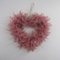 LUMoony Federgirlande Herzform 1 Pcs Federkranz Weihnachtskranz Böhmischen Handgefertigt Licht Federn Kränze für Weihnachten, Hochzeit, Party, Foto-Requisiten, Heimdekoration 28cm