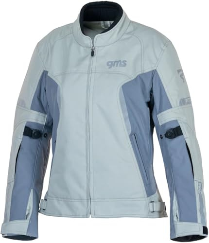 gms Vega Damen Motorrad Textiljacke, grau, S