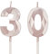 30th Birthday Candles, Rose Gold Number Candles Birthday Decoration, Happy Birthday Cake Toppers, for Birthday Parties Weddings Company Anniversaries (Rose Gold, 30)