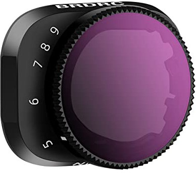 Per DJI Mini 3/Mini 3 Pro Filtro ND Variabile, ND4-ND32 (2-5 stop) e ND32-ND512 (5-9 stop), Accessorio Obiettivo Drone Telaio in Lega di Alluminio (VND5-9)