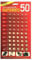 ONE 50Pcs Alkaline Button Batteries | Assorted Mixed Alkalin Coin Cell Lithium AG1, AG3, AG4, AG10, AG12, AG13 | Batteries Cell Perfect for Watches, Calculators and Toys