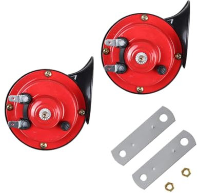 Supvox Autohupen 1 Paar 300 Db Lautsprecher Auto Drucklufthupe Auto Drucklufthörner Laute n Zughörner-kit Für Lkw Stierhörner Für Lkw Auto Schneckenhorn Halterung Elektrisch Magnet