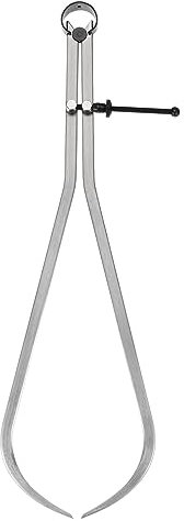 sourcing map Feder Gelenktaster 16 / 400mm Einstellbar Feder Draußen Meßschieber mit Fester Mutter für Holz Dreharbeiten