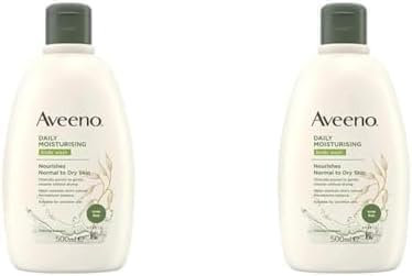 Aveeno Daily Moisturising Body Wash, Almond, 500 ml (Pack of 2)