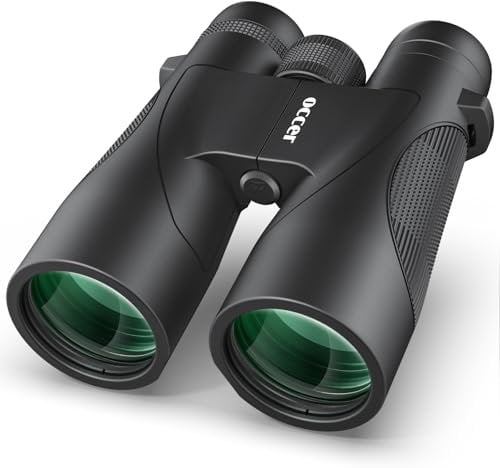 occer 12x50 Fernglas für Erwachsene Hochleistungs - HD Vogelbeobachtung Fernglas für Jagd mit klarer Sicht - Einfache Fokussierung ferngläser mit großer Reichweite für Wandern Reisen Kreuzfahrt