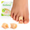 Bukihome Raddrizzatore per dita a martello - 6 Count Correttore per dita dei piedi,in morbido gel,riallinea piegate,arricciate,artigli,dita a martello,(Beige,Medium)