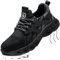 Zapatos de Seguridad Hombre Mujer Zapatillas de Trabajo con Punta de Acero Cómodas Ligeras Zapatos Deportivos Transpirables Calzado de Construcción Negro Gris 39 EU