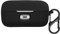kwmobile Silicone Cover Compatible with Sennheiser MOMENTUM True Wireless 3 / true Wireless 4 - Case Cover Stick-On Skin with Clip - Black