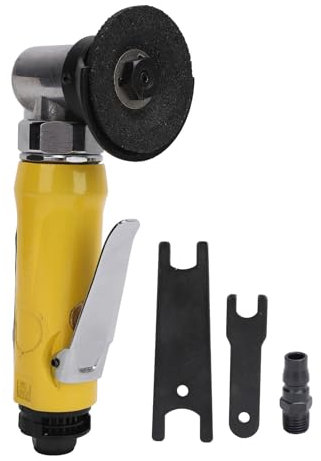 2 Inch Air Angle Grinder, Mini Pneumatic Angle Grinder Air Cut Off Tool Pneumatic Polisher, 15000rpmalloy Steel Mini Pneumatic Grinder Machine Air Tools for Deburring Polishing