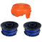 Daaxing Trimmer Spool Line and Cover Replacement Parts for Black & Decker GL350 GL546SC GL650SBC GL652 GL653 GL65 GL660 Grass Trimmer Accessories (1X Cap+2X Spool)