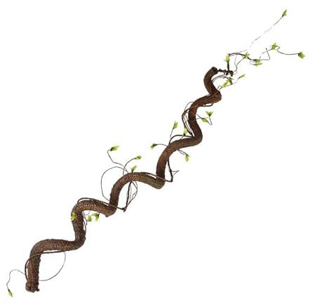 BestAlice Simulation d'arbre de Vigne, Faux Tronc de Plante épais avec Feuilles, Fausses Brindilles de Verdure, Branches d'arbre Artificielles Pliables, Faux Murs de Fond de