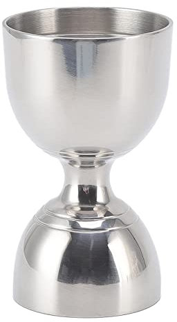 Jigger à cocktail, Jigger à cocktail avec mesures Jigger à cocktail pour barman Jigger en acier inoxydable Bell Jigger pour barman 30/60 ml (30/60ml Classic Silver)