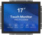 GreenTouch Monitor táctil Industrial de Marco Abierto de 17 10 Puntos PACP - 1280 x 1024 - Caja metálica con Puertos HDMI, DVI y VGA Integrados
