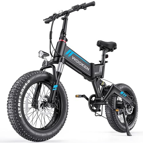 Wooken Electric Bike, 20''X4.0 Fat Tire Electric Bike for Adults