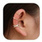 Finrezio 3/4 Pièces Faux Piercing Oreille Manchette Boucles D'oreilles pour Femmes Ear Cuff Non Piercing Boucles D'oreilles Sans Trou Cartilage Plaqué Or Clip Boucles D'oreilles Ensemble Or/Argent