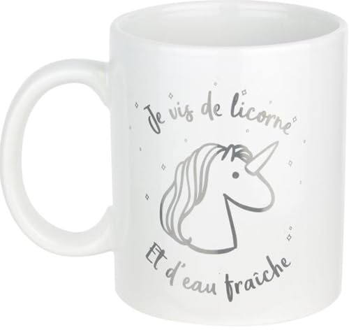 THE REPLICANT Mug Motif Licorne / 2 Modèles Disponibles (Argenté)
