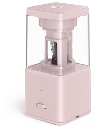 YIWEOG Automatic Electric Pencil Sharpener Portable Battery Powered for 7-8mm 2B 3B 4B Pencil Support Hexagonal/Triangular/Round Pencils Auto Enter/Out with Large Waste Bin Fast Sharpen for