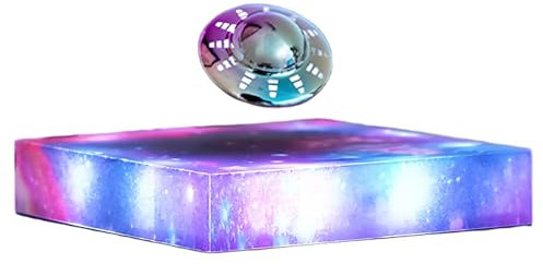 YIANCTRD Levitating UFO Lamp, Floating RGB Galaxy Light, Levitation Decor Display, Cool Gadgets for Desk,Room,Office, 360 Degree Automatic Rotating Light, Unique Gifts for Kids,Teenagers
