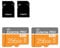 Carte mémoire Micro SD 256GB Classe 10 avec Adaptateur SD - Carte TF Haute Vitesse pour Tablette/téléphone Mobile/Appareil Photo/autoradio/Console de Jeu (Lot de 2 Cartes de 8GB)