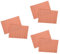 UKCOCO 6sheets Dollhouse Mini Wallpaper Stickers Peel and Stick Adhesive Wall for Scale Dollhouse Realistic Red for Home Decoration